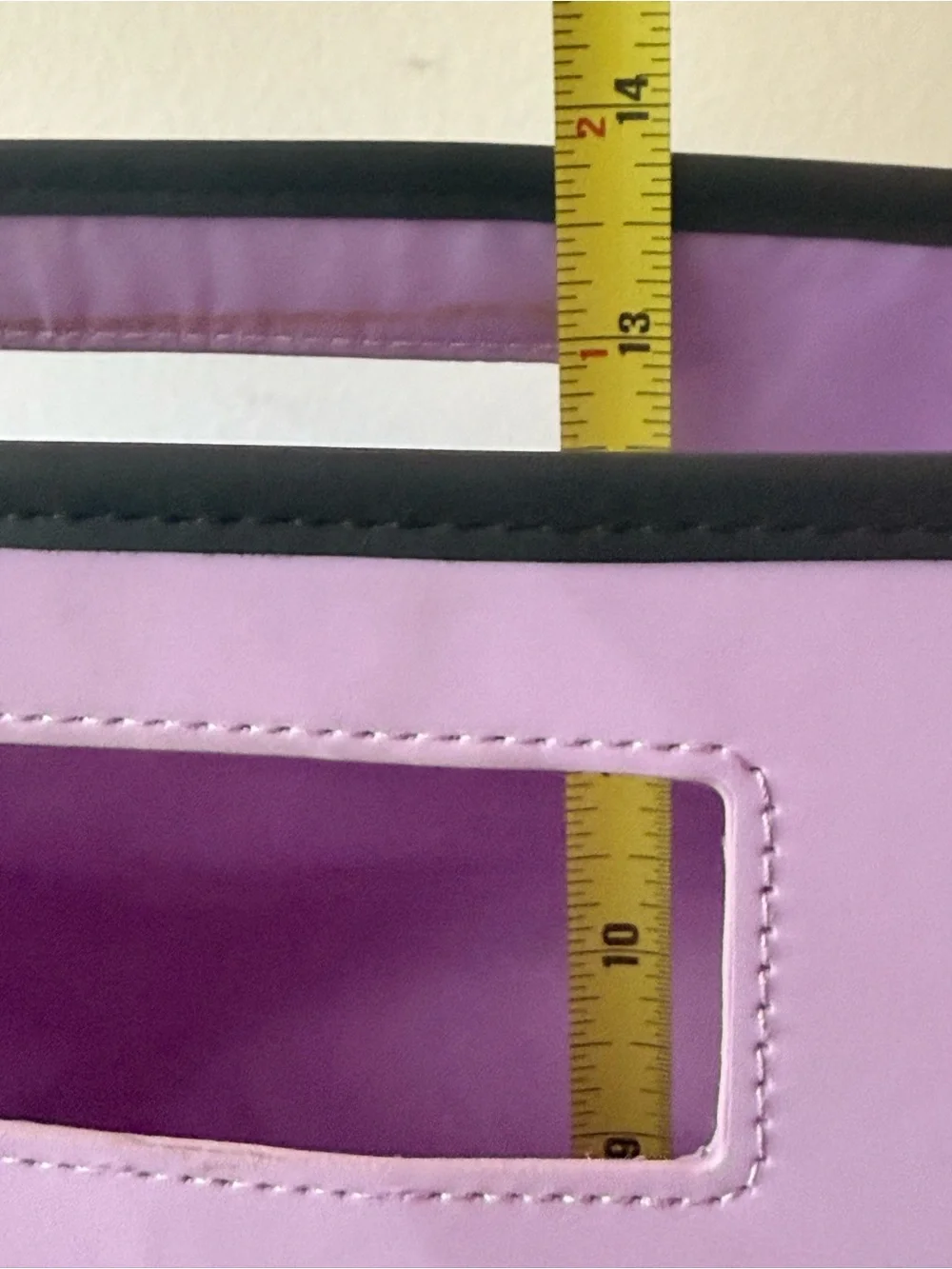 Clinique Violet Tote with Lavender Handle Accent